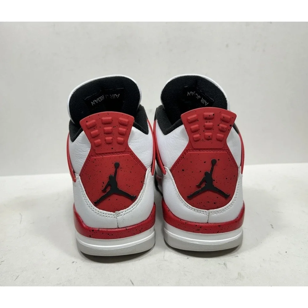 Air Jordan 4 Retro 2023 Red Cement Men's Size 9.5 DH6927-161 White‎ Sneakers